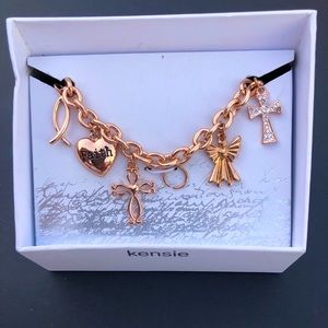 New Kensie Religious Charm Braclet